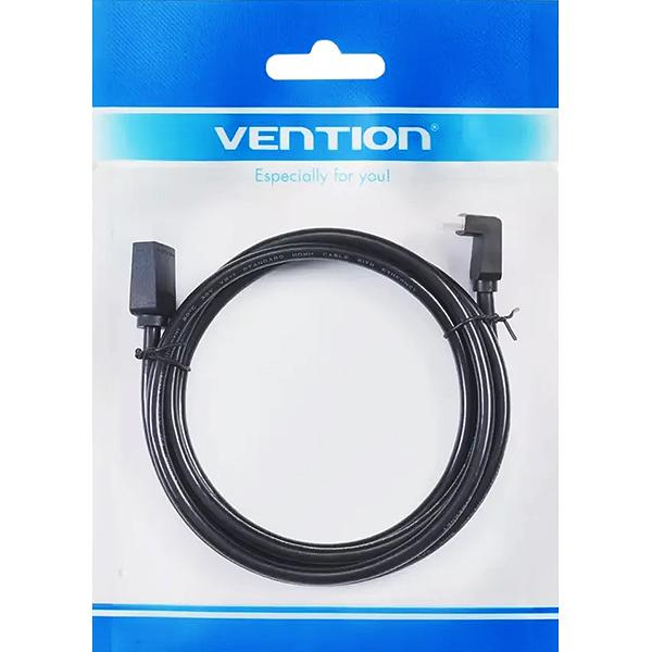 Кабель Vention HDMI High speed v2.0 with Ethernet 19M/19M угол 270 - 2м Кабель Vention HDMI(m)/HDMI(m) - 2 м (AAQBH) фото 2