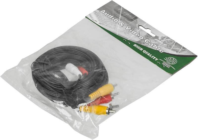 Кабель аудио-видео Ningbo 3хRCA (m)/3хRCA (m) 5м. черный (JAAC027-5) фото 2