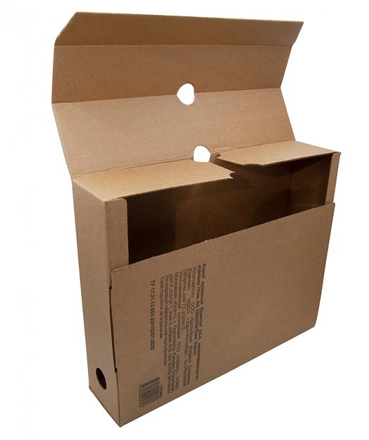 Короб архивный Silwerhof КА-75БУРЫЙ микрогофрокартон корешок 75мм 320x255x75мм бурый фото 4