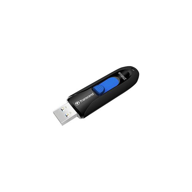 Флешка USB Transcend Jetflash 790 256ГБ, USB3.0, черный и синий [ts256gjf790k] фото 1