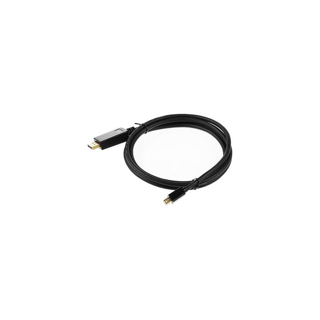 Кабель аудио-видео Buro miniDisplayport (m) - DisplayPort (m), 1.5м, GOLD, черный [mdp-dp] фото 1