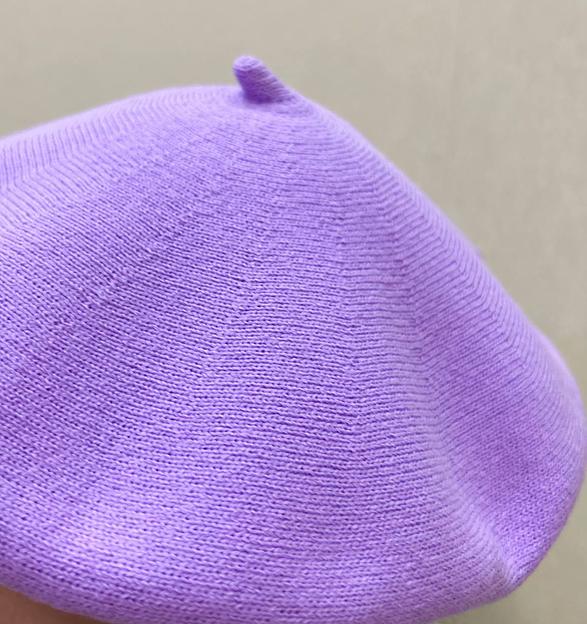 Берет женский демисезонный Фиолетовый ОПТ фото 3