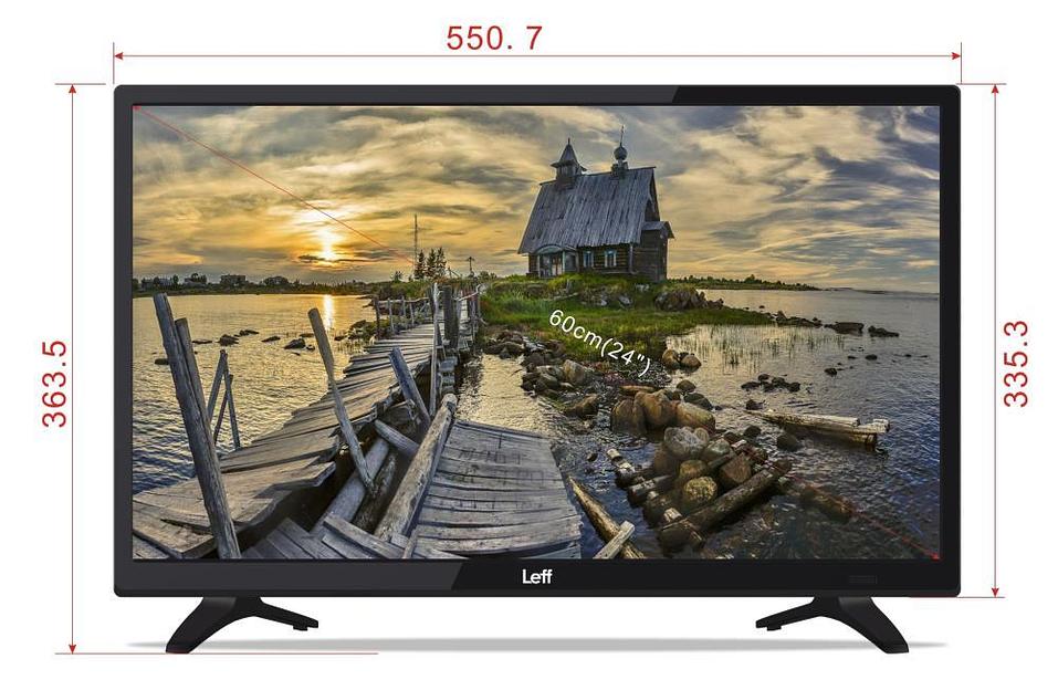 Телевизор LCD 24" 24F260T LEFF фото 3