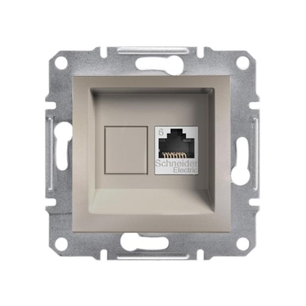 Розетка компьютерная SE EPH4700169 Asfora RJ45 кат.6e механизм бронза EPH4700169 фото 1