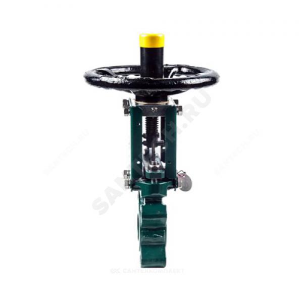 Задвижка шиберная односторонняя чугунная VG3400-00NI Ду 150 Ру10 межфланцеваяанцевая со штурвалом уплотнение: нитрил Tecofi VG3400-00NI0150 фото 5