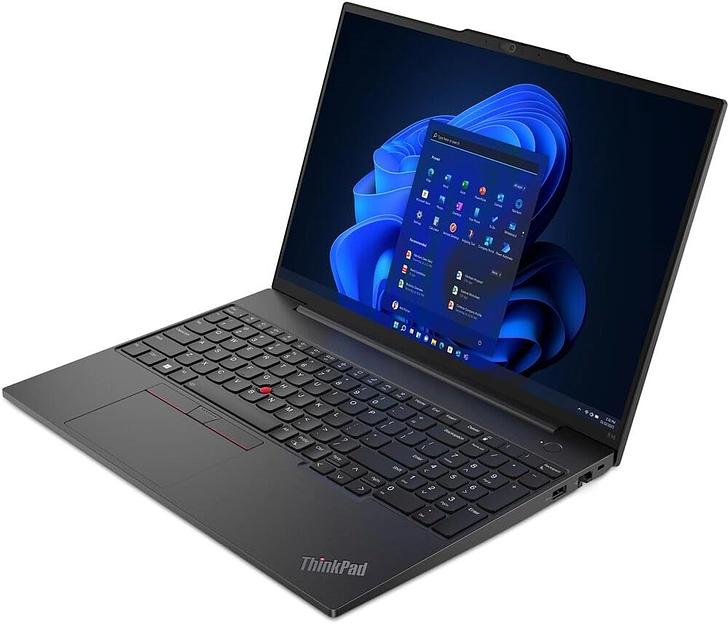 Ноутбук Lenovo ThinkPad E16 G2 Ryzen 5 7535U 16Gb SSD512Gb AMD Radeon 16" IPS WUXGA (1920x1200) Windows 11 Pro black WiFi BT Cam (21M5S08L00) фото 2