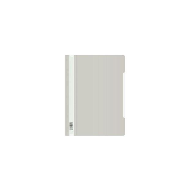 Папка-скоросшиватель Бюрократ -PSL20GREY, A4, пластик, серый фото 1