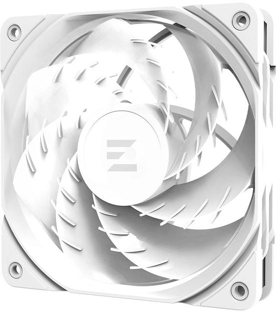Вентилятор для корпуса ZALMAN ZM-AF120R ARGB WHITE, REVERSE, 120x120x25mm, 4-PIN PWM, 800-1500 RPM, 24,3 DBA MAX, HYDRO BEARING фото 4