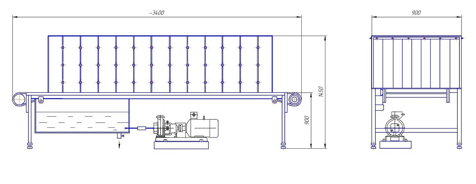 Тоннельная камера для мойки ящиков фото 2