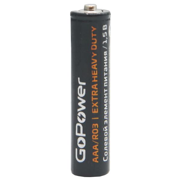Батарейка GoPower R03 AAA Shrink 4 Heavy Duty 1.5V (4/60/1200) Батарейка GoPower R03 AAA (00-00015593) фото 4