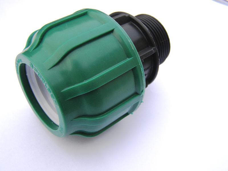 Муфта ПНД 20x1/2 с наружной резьбой компрессион. фото 2