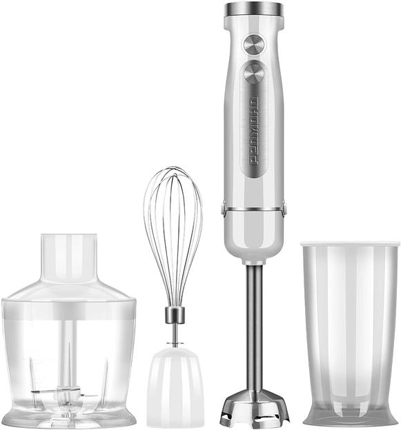 Блендер погружной Redmond BH423 1200Вт белый/серебристый фото 2