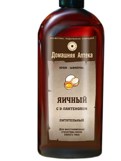 Крем-шампунь «Яичный» с D-пантенолом 500 мл опт фото 1