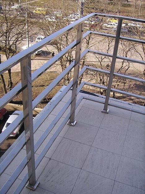 Ограждения балконов и терасс из нержавеющей стали фото 4