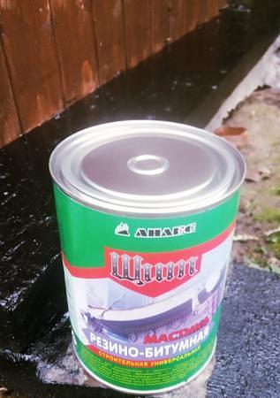 Мастика битумная Щит 1 л. (0,8 кг.), гидроизоляция конструкций. фото 6