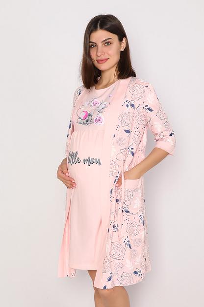 Комплект Style Magro для беременных и кормящих мам «Хвостик», пудровый, опт фото 1