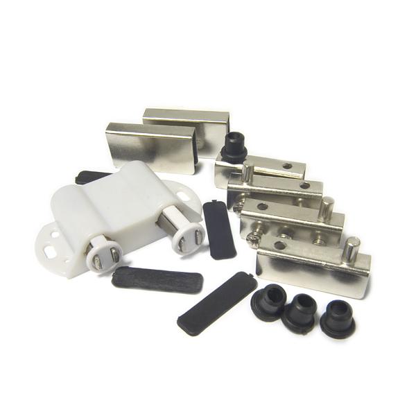 К-т для 2 стекл. дверей с лифтом, хром фото 1