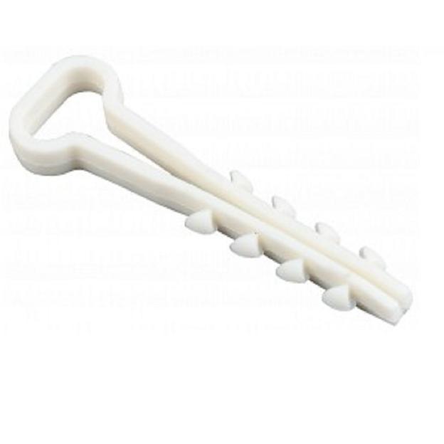 Iek UHH35-5-8-100 Дюбель хомут 5х8мм нейлон белый (100шт) ИЭК фото 1