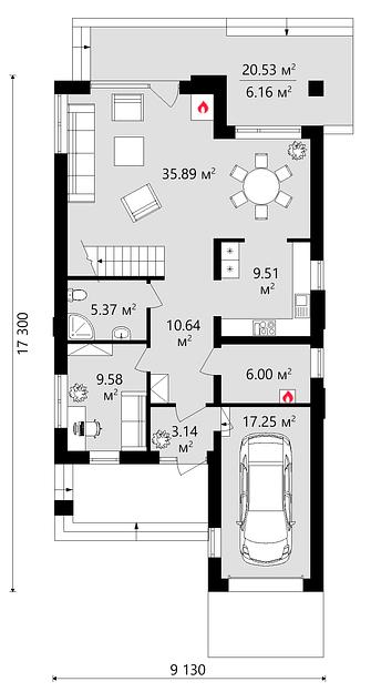 Проект дома KDR – 107 фото 5