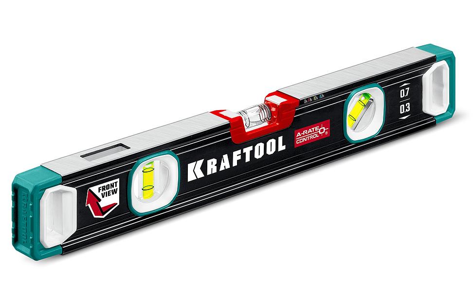 KRAFTOOL A-RATE CONTROL, 400 мм, точность 0.3 мм/м, с инновационным зеркальным глазком, сверхпрочный уровень (34986-40) фото 1