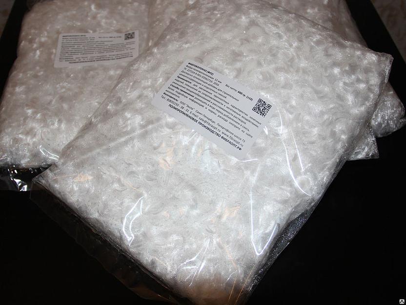 Фибра полипропиленовая (фиброволокно). фото 1