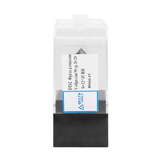Фреза Delta-Tools пазовая V-образная 90º D=20 S=12 арт. DT62 фото 3