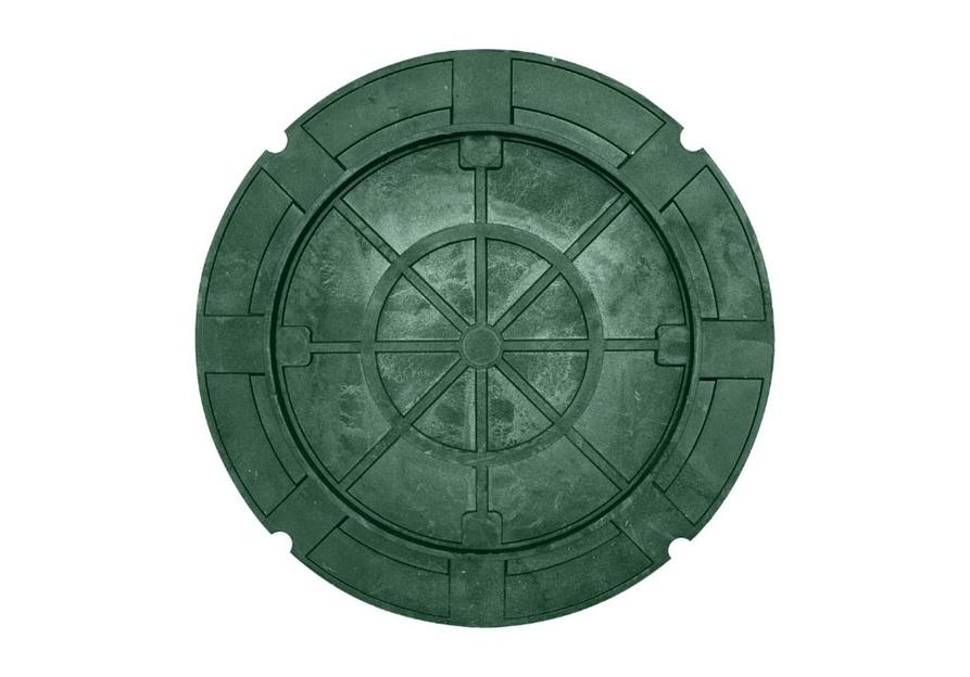 Люк канализационный ЛМ d-580 зеленый фото 3