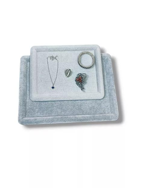 Поднос для демонстрации ювелирных изделий 33х25 см (светло-серый) ОПТ фото 2