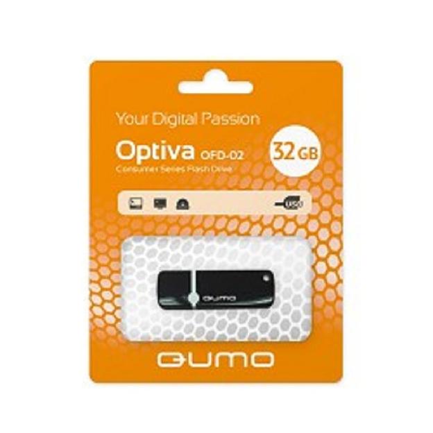 USB 2.0 QUMO 32GB Optiva 02 Black [QM32GUD-OP2-black] фото 1