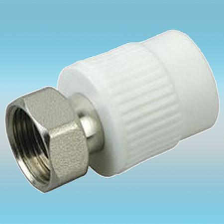 Муфта с накидной гайкой PPR белый ø 32x1 фото 1