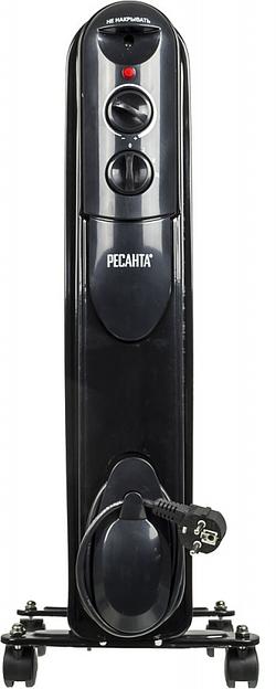 Радиатор масляный Ресанта ОМПТ-9НЧ 2000Вт черный фото 2