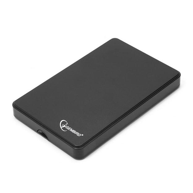 Внешний корпус 2.5" Gembird EE2-U2S-40P, черный, USB 2.0, SATA, пластик Gembird {100} фото 1
