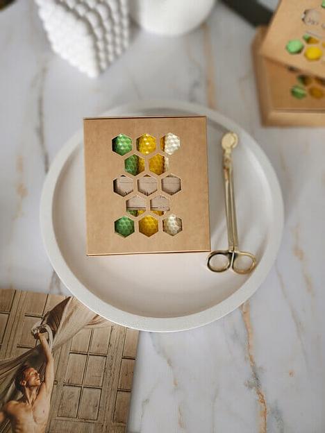 Набор 3 свечи из вощины ОПТ фото 1