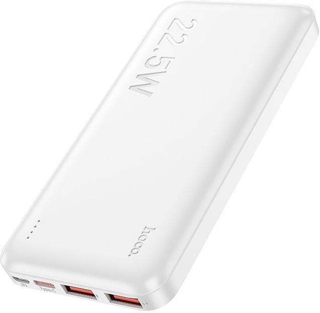 Мобильный аккумулятор Hoco J101 Astute white 10000mAh QC/PD 3A 2xUSB-A/USB-C серый фото 2