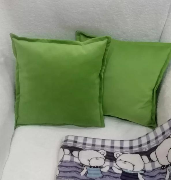 Декоративная подушка на диван 1 шт зеленый цвет ОПТ фото 2