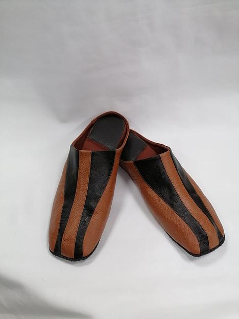 Тапочки мужские кожаные Модель 1211, опт фото 1