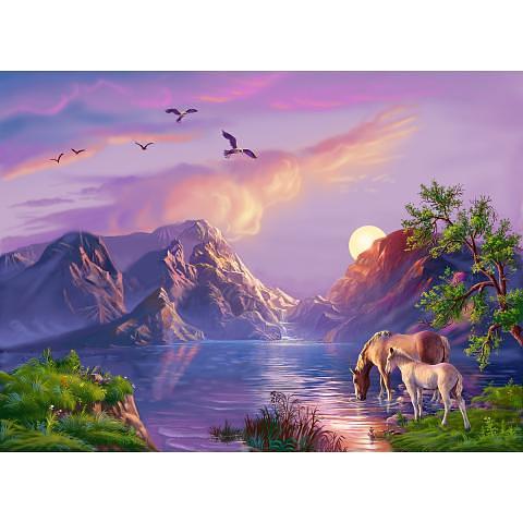 Пазл 1000 элементов На водопое, ФРЕЯ PZL-1000/06 фото 1