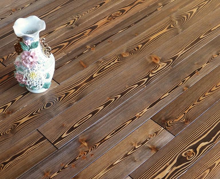 Мокко, массивная доска, лиственница, 15 мм, селект, УФ-лак, 1.97 м2 фото 1