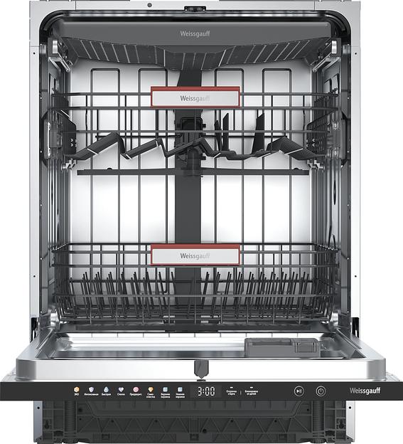Посудомоечная машина встраив. Weissgauff BDW 6038 Touch Inverter Autoopen Infolight полноразмерная фото 3
