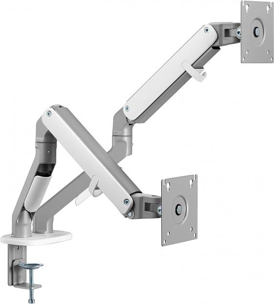 Кронштейн для мониторов Ultramounts UM735SIL серый/серебристый 17"-27" макс.7кг крепление к столешнице поворот и наклон фото 1