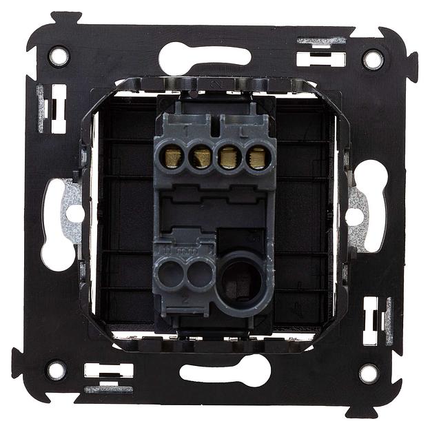 Выключатель одноклавишный в стену, "Avanti", "Черный квадрат" DKC 4402103 фото 3