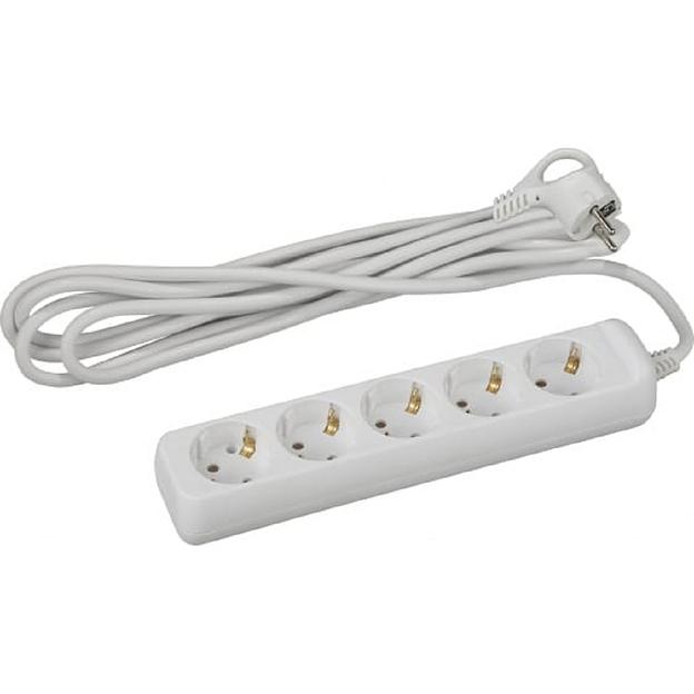 ЭРА Б0028377 Удлинитель U-5e-5m-3x1 с заземлением 5 гнезд 5 м {полипропилен, 3х1 мм2} фото 1