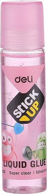 Клей жидкий Deli EA21200 50мл корп.ассорти прозрачный дисплей картонный Stick UP фото 2