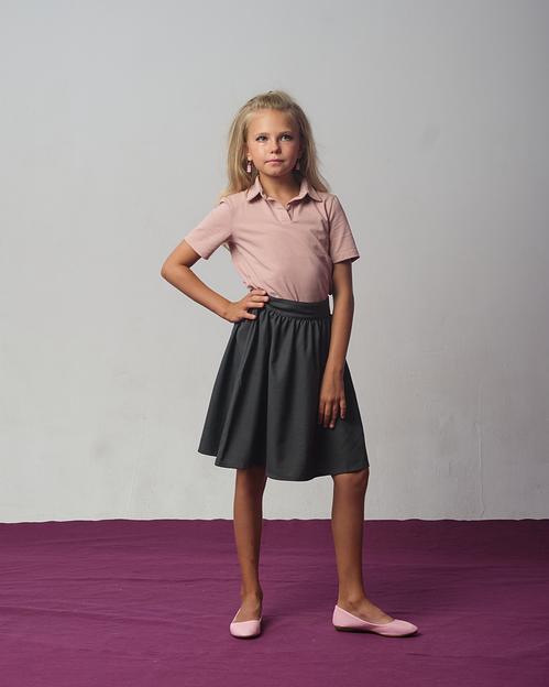 Юбка серая в школу на девочку KristiKlo ОПТ фото 2