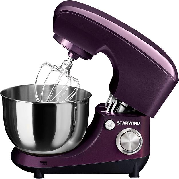 Миксер планетарный Starwind SPM5180 1300Вт ежевичный фото 1