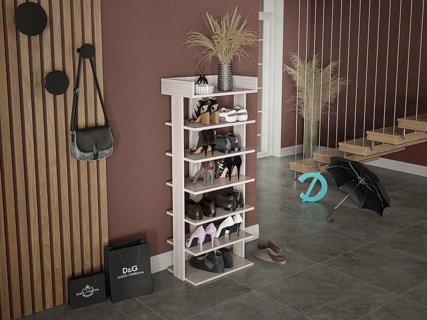 Обувница Досто «Этажи» 522×312×1250h, опт фото 2