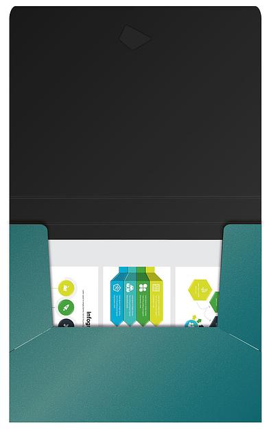 Папка-короб на резинке Silwerhof Perlen 255121-75 пластик 0.18мм A4 зеленый металлик фото 4