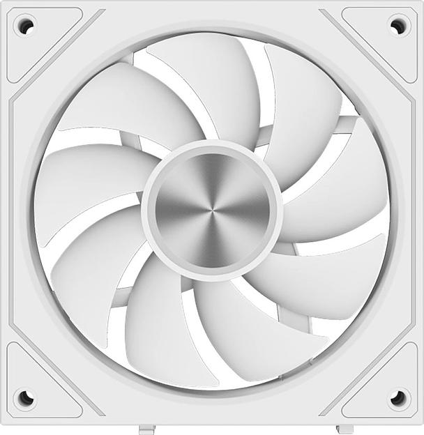 Вентилятор для корпуса PcCooler F3 X120 WH ARGB 120х120x25 белый 4-pin (F3X120-WHAC012-GL) Ret фото 3