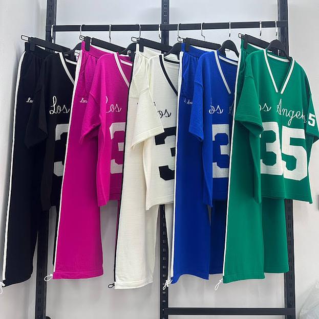 Спортивный костюм женский оверсайз с коротким рукавом, белый ОПТ фото 2