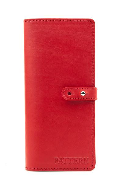 Кошелёк Pattern длинный из натуральной итальянской кожи фото 1
